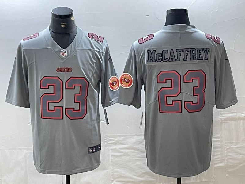 Men San Francisco 49ers #23 Mccaffrey Grey 2024 Nike Vapor Untouchable Limited NFL Jersey